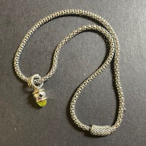 Necklace: snake chain with pendant